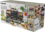 Salter EK4513VDE 2 in 1 Raclette & Fondue Set