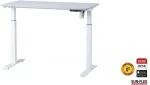 Sun-flex B&uuml;roolaud &reg;Easydesk Elite, elektriline, reguleeritava k&otilde;rgusega, 120x60cm, valge