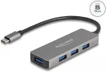 DeLOCK 4 Port USB 5 Gbps Hubmit USB Type-C Anschluss