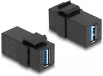 DeLOCK Keystone Modul USB 5 Gbps A Buchse zu USB 5 Gbps A Buchse schwarz (1:1)