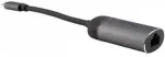 VERBATIM USB 3.2 Gen 1 adapter, USB-C male > RJ-45 female (silver/black, 10cm, Gigabit LAN 10/100/1,000 Mbit/s)