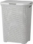 CURVER NATURAL STYLE laundry basket 60L Light grey