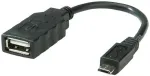ROLINE USB 2.0 Kabel, USB 2.0 Typ Micro B - Typ A BU, OTG 0,15 m (11.02.8311)