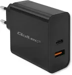 QOLTEC Super Quick PD charger 1xUSB C, 1xUSB, 90W