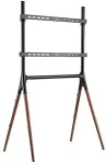 Logilink TV Floor stand, 4 walnutwood legs, 49"-70