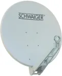 SCHWAIGER Premium Aluminium Offset Antenna - Satellit - Parabolantenne - Dual LNB (SPI085PW 011)