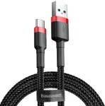 BASEUS Cafule USB-C til USB-C kabel 100W 2m r&oslash;d/sort