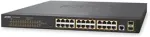 PLANET GS-4210-24P2S - Switch - verwaltet - 24 x 10/100/1000 (PoE+) + 2 x Gigabit SFP - an Rack montierbar - PoE+ (GS-4210-24P2S)