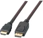EFB DisplayPort/HDMI Kabel FullHD A-A ST-ST 3.00m schwarz