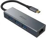 Akasa - USB Type-C 4-in-1 hub with Ethernet