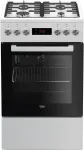 Pliit Beko FSE52320DWD cooker Freestanding cooker Gas White A