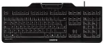 Klaviatuur CHERRY KC 1000 SC KEYBOARD USB BLACK ENGLISH
