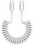 4Smarts USB-C Spiralkabel 100W Wei&szlig;