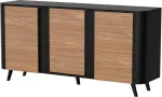 Cama MEBLE Cama VOLARE chest of drawers 151 x 39 x 75 cm black/walnut