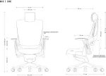 UNIQUE Wau 2 NW41 office chair, charcoal/white mesh