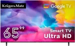 Teler No name Telewizor Kruger&Matz 65" UHD Google TV 5.0 DVB-T2/T/C H.265 HEVC