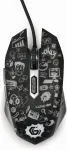 Hiir GEMBIRD Optic mouse LED USB 1.35m 6 buttons black
