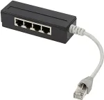 Logilink Splitter 4port RJ45, geschirmt, mit 15 cm Kabel