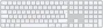 Klaviatuur APPLE Magic Keyboard Numeric Touch ID/Wireless Bluetooth/ CZ layout/White