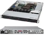 Korpus SuperMicro Super Micro SC815 TQ-600CB - Rack - einbauf&auml;hig - 1U - Erweitertes ATX - SATA/SAS - Hot-Swap 600 Watt - Schwarz (CSE-815TQ-600CB)