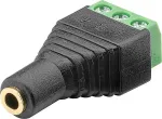 Goobay Terminal Block 3-pin > 3.5 mm female (3-pin, stereo)