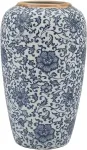 Home4you Vaas TITAN STONE D17xH27cm, sinine lill