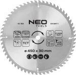 NEO TOOLS Tarcza do pilarki, widiowa, 450 x 30 mm, 60 zęb&oacute;w