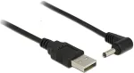 DELOCK Stromkabel USB A -> DC 3,5 x 1,35mm St 90&deg; 1.50m