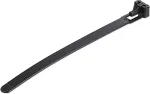 StarTech 100 PACK OF RESEALABLE ZIP TIE 5 BLACK