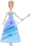 Mattel Disney Princess Cinderella fashion doll in an enchanting ball gown with lights and sounds