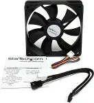 StarTech.com FAN12025PWM, Fan, Computer case, Black, Plastic, 0.32, -10 - 70
