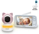 EVOLVEO Baby Monitor N5 - Video baby monitor set with 360&deg; surveillance, two-way communication and lullabies,