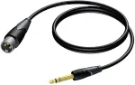 Procab XLR MALE 6,3 MM JACK MALE STEREO 3 M