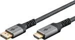 Goobay DisplayPort 1.2 til HDMI 2.0 Adapter 4K 60Hz 5 m S&oslash;lv