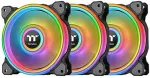 Thermaltake 120mm Riing Quad 12 RGB Radiator Fan TT Premium Edition Black 3 Pack