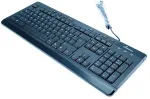 Klaviatuur MEDIARANGE Tastatur Multimedia Keyboard black 8 Sondertasten
