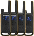 Motorola Mobility Motorola Talkabout T82 Extreme Quad Pack two-way radio 16 channels Black,Orange