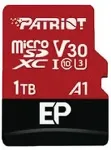 M&auml;lukaart PATRIOT MEMORY Memory card Patriot EP Pro Micro SDXC 1TB 90/80 MB/s A1 V30 U3 Class10