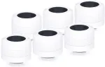 Alphacool Eiszapfen PRO 16mm HardTube Fitting G1/4 - White (set of 6)