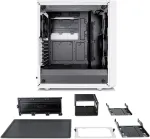 Korpus Fractal Design Meshify C White - TG - Midi Tower - ATX - ohne Netzteil (ATX) - wei&szlig; - USB/Audio (FD-CA-MESH-C-WT-TGC)