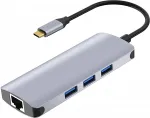 IBOX IUH3RJ4K interface hub USB Type-C 5000 Mbit/s Silver