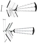 Libox LB2000 television antenna Outdoor Dual 32 dB