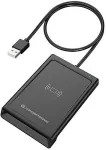Kaardilugeja CONCEPTRONIC Dual-Interf. Smart-ID Kartenleser USB-A schwarz