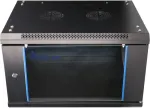 Extralink Rackmount cabinet 6U 600x450 Black wall mounted