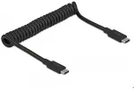 DELOCK USB 10 Gbps Spiralkabel USB Type-C&trade; Stecker zu USB Type-C&trade; Stecker PD 3 A E-Marker