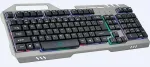 Klaviatuur Rebeltec Discovery keyboard Gaming USB Black, Silver