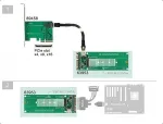 DELOCK U.2 SFF-8654 oder SATA Konverter zu 1 x M.2 Key M Slot