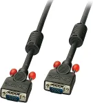 Lindy - VGA-Kabel - HD-15 (M) - HD-15 (M) - 7,5m - geformt, Fl&uuml;gelschrauben - Schwarz (36376)