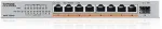 ZYXEL NETWORKS Zyxel XMG-108 8 Ports 2.5G + 1 SFP+, 8 ports 100W total PoE++ Desktop MultiGig unmanaged Switch