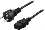 DELTACO aparaat, 16A, rak CEE 7/7 - rak IEC IEC 19, 2m